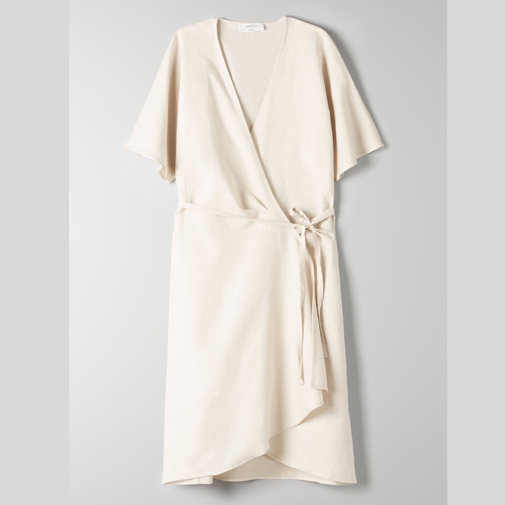Babaton Wallace Linen Dress in Tan